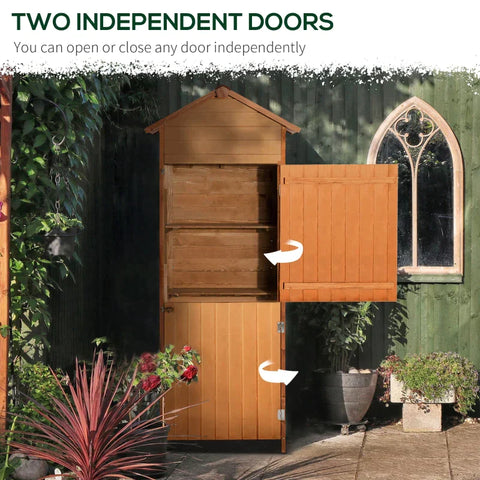 Rootz Wooden Sheds - Garden Storage Shed - Outdoor Sheds - Sheds - Wooden Tool Shed - 1.6 X 6.2ft