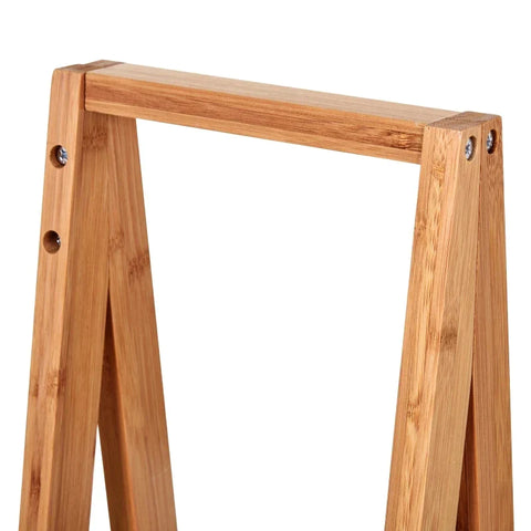 Rootz Bathroom Shelf - Bath Shelf - 3 Tier Stair Shelf - Ladder Shelf - Shelf - Bamboo - White - 30 x 18 x 81 cm