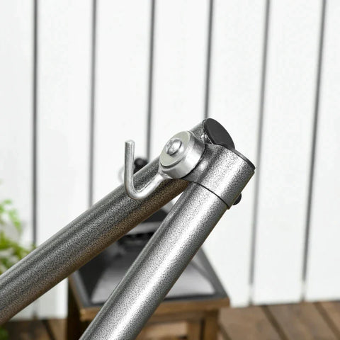 Rootz Hangmatstandaard - 2-in-1 Hangmatstandaard - Weerbestendig - Droogrek - Zwart - 290cm x 92cm x 88cm