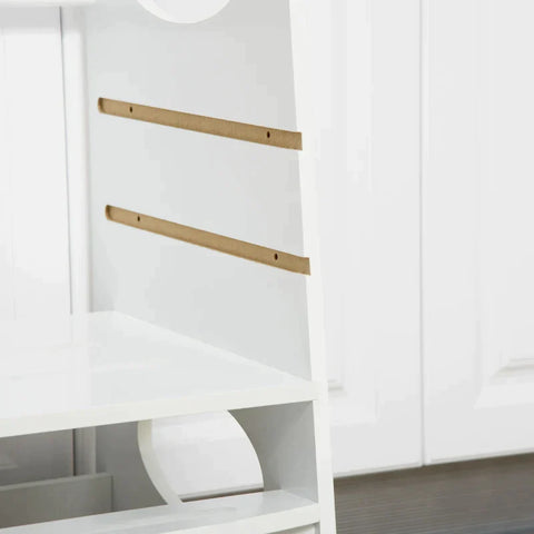 Rootz Kids Step Stool - Kids Learning Tower - Step Stool - Stool Standing - White - 40 x 50 x 90 cm