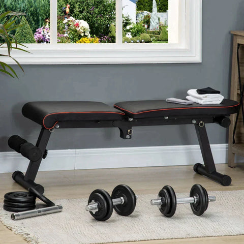 Rootz Dumbbell - 2-in-1 Dumbbell - Dumbbell Handle - Barbell - 8 Weight Plates - Rustproof - 20 Kg - Iron - Black - 95 x 16 x 16Hcm