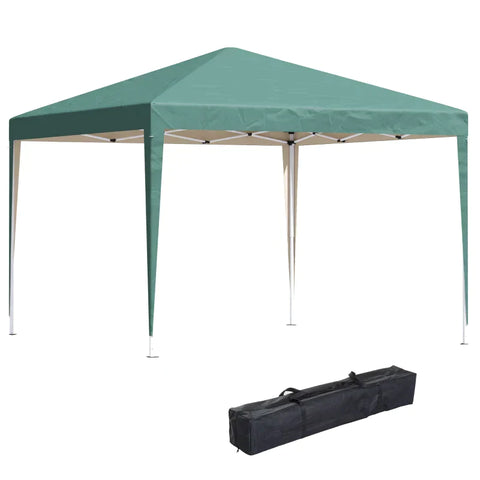 Rootz Gazebo - Pop-up Gazebo - Garden Gazebo - Foldable Party Tent - Garden Tent - UV Protection - Steel + Oxford - Green - 2.95 x 2.95 m
