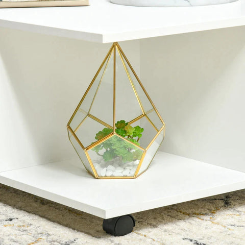 Rootz Coffee Table - Side Table - Bedside Table - 70 cm x 70 cm x 35 cm