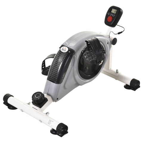 Rootz Mini Exercise Bike - Exercise Bike - Pedal Trainer - LCD Display - Magnetic Resistance - Steel - Grey