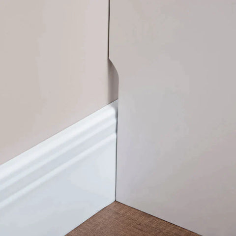 Rootz Radiatorhoes - Verwarmingshoes - Radiatorhoes - Voor Slaapkamer Woonkamer - MDF/Staal - Wit - 120 x 18 x 84 cm
