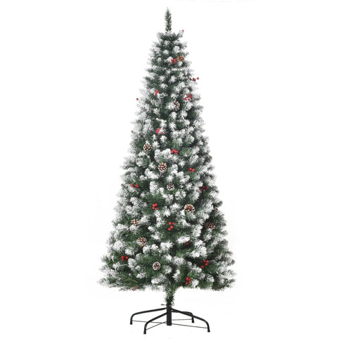 Rootz Kerstboom - 6ft Kunstkerstboom - Kerstboom Met 618 Takpunten - PVC - Metaal - Groen - Ø65 x 180 cm