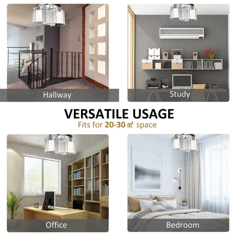 Rootz Ceiling Light - Ceiling Lamp - Metal/gGlass - 35 cm x 35 cm x 25 cm