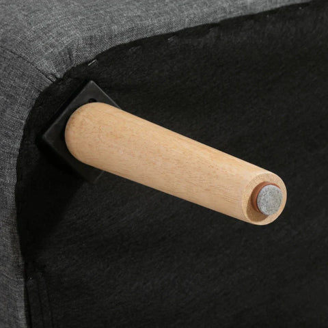 Rootz Sofa - 2-seater Sofa - Sofa Seating - Lounge Sofa - Dark Gray - 117 x 56.5 x 77 cm