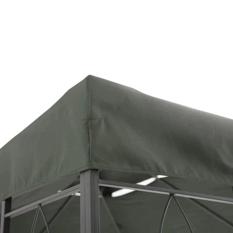 Rootz Replacement Roof - Gazebo Canopy -  Gazebo Roof For Metal Gazebo - Garden Gazebo - Party Tent - Garden Tent - Polyester - Dark Grey - 3 x 4m