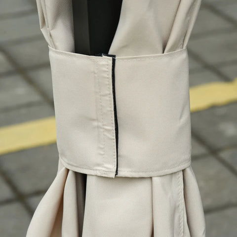 Rootz Side Panels - 4 Side Panels For Gazebo With Hooks - Party Tent - Double-sided Zipper - Polyester - Beige - 352 x 205 cm