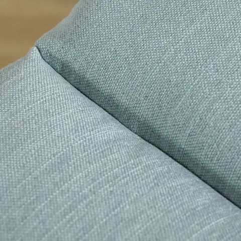 Rootz Fauteuil - TV Stoel - Recliner Chair - Relaxfauteuil - Met Elektrische Motor - USB Oplaadpoort - Linnen Look Polyester/Staal/Foam - Blauw - 77 x 89 x 107 cm