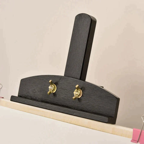 Rootz Easel - Easel Sitting And Standing Easel - Foldable Studio Easel - 90° Adjustable With Holder For Art Painting- Pine Wood - Black - 51.5 x 71.5 x 134.5 cm