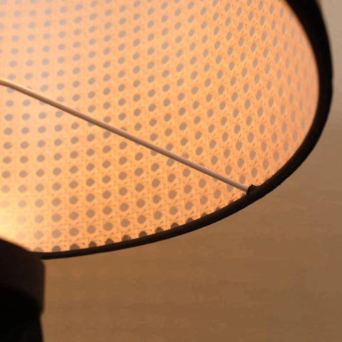 Rootz Floor Lamp - Tripod Floor Lamp - Modern Floor Lamp With E27 Socket - Wooden Base For Bedroom Office Living Room - Black + Gold - 45 x 45 x 147 cm