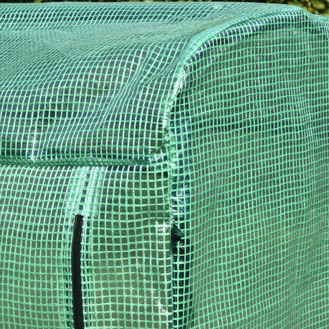 Rootz Greenhouse - Foil Greenhouse - Mini Greenhouse - Portable Greenhouse - Steel/PE Plastic - Green - 100x50x150cm
