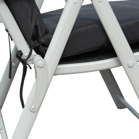 Rootz Sonnenliege – Strandliege – Gartenliege – faltbar – verstellbar – Schwarz – 137 x 63,5 x 100,5 cm