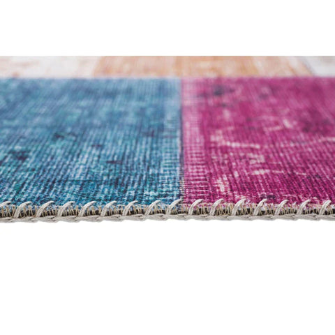 Rootz Carpet - Easy-care Short Pile Rug - Indoor And Outdoor - Home - Living Room - Multi - 150 x 80 x 0.7 cm