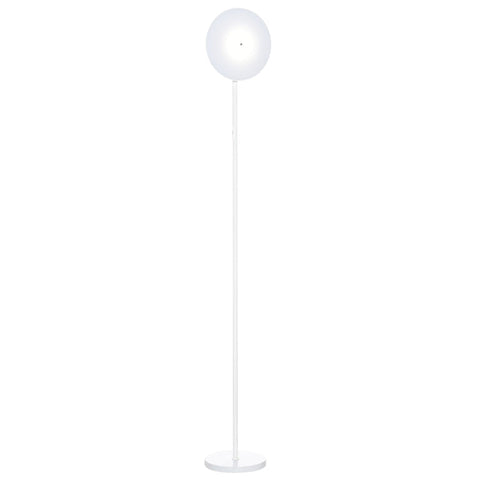 Rootz Floor Lamp - Floor Lamp With LED - Adjustable By 90 Degrees - Removable Light Pole - 3 Levels - Metal - White - 28 cm x 28 cm x 171.5 cm