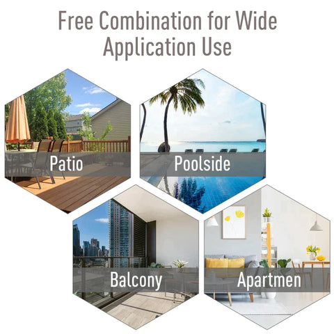 Rootz Folding Chair With Armrests - Set of 2 Foldable Outdoor Garden Chairs - Steel Frame - Garden - Balcony - Beach - Grey - 58 x 64 x 94 cm