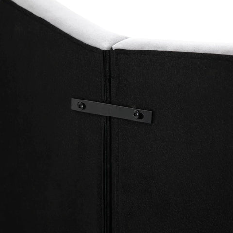 Rootz Headboard For Bed - Upholstered Headboard - Bed Head Backrest - Bed Headboard In Gray Poplar Velvet Fabric - 185 x 8 x 134 cm