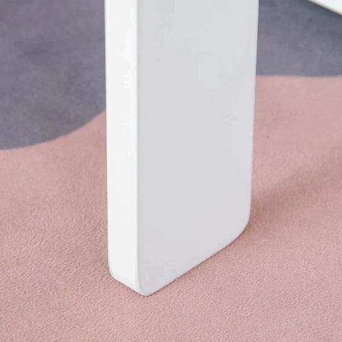 Rootz Kinderstoel - Kindertafel - Kindermeubels Voor Peuters - Zitgroep Met Opbergruimte - MDF Vliesstof - Wit - 60 x 60 x 43 cm