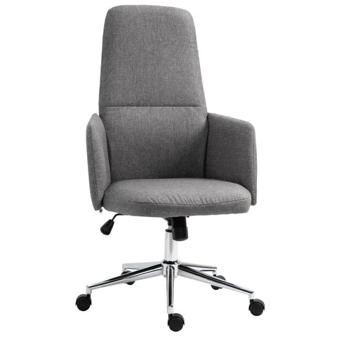 Rootz Office Chair - Ergonomic Office Chair - Swivel Chair - Rocker Function - Armrests - Gray - 61 x 67 x 112.5-120.5 cm