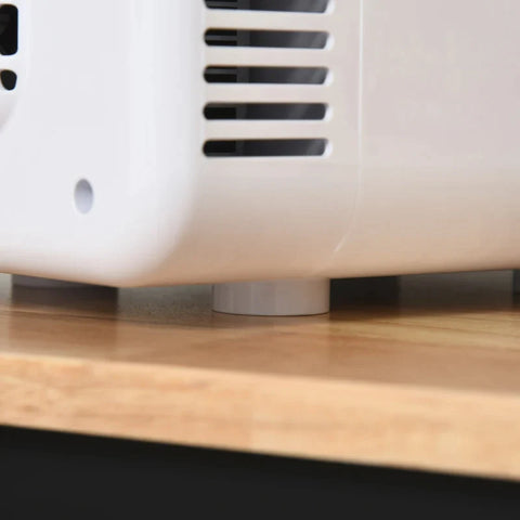 Rootz Mini Fridge - 4L Car Fridge - Cool Box - Car and Camping - White - 25.8 x 20.5 x 26.3 cm