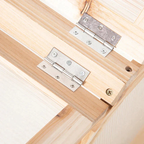 Rootz Broeikas - Plantbed Met Deksel - Kas Kader - Hout En Polycarbonaat - Weerbestendig - Naturel - 102 x 71 x 53 cm