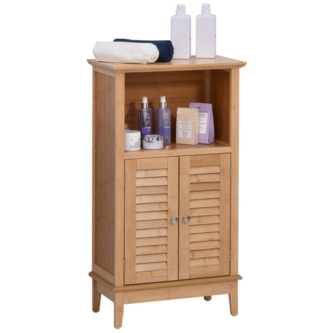 Rootz Bathroom Cabinet - Bathroom Shelf - Open Shelf - Bathroom Standing Shelf - 50 x 25.5 x 92 cm