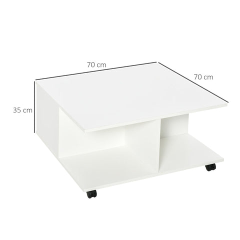 Rootz Coffee Table - Side Table - Bedside Table - 70 cm x 70 cm x 35 cm