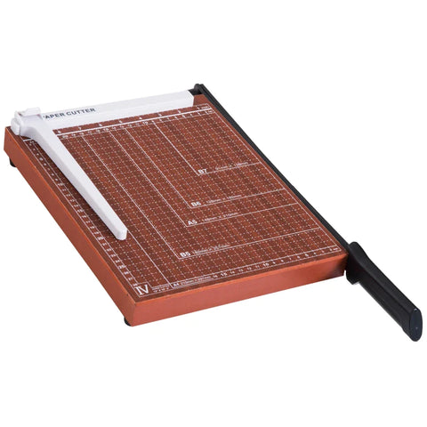 Rootz Paper Cutting Machine - A4 Paper Cutting Machine - Paper Cutter - Paper Cutting Tool - Professional Paper Cutter - Desktop Paper Cutting Tool - Home And Office Paper Cutter - Brown - 48 x 26.5 x 5cm
