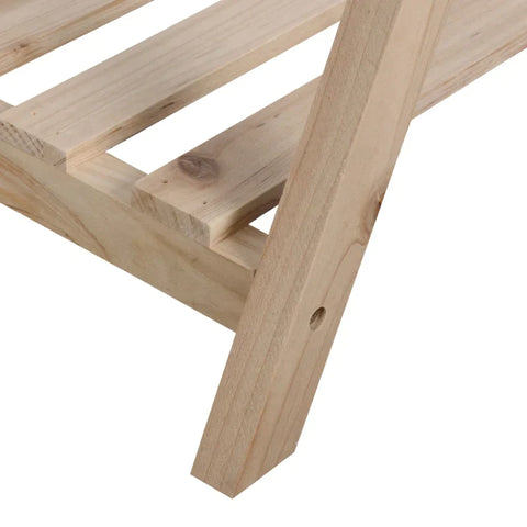 Rootz Plant Stands - Flower Stand Set - Wooden Plant Stand - Flower Stool - Flower Pot Holder - Plant Stool - Fir Wood - Natural - 108 cm x 37 cm x 65 cm