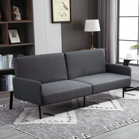 Rootz Sofa Bed - 2-seater Sofa Bed -  Lounging Sofa - Polyester - Foam - Steel - 214 cm x 94 cm x 81 cm
