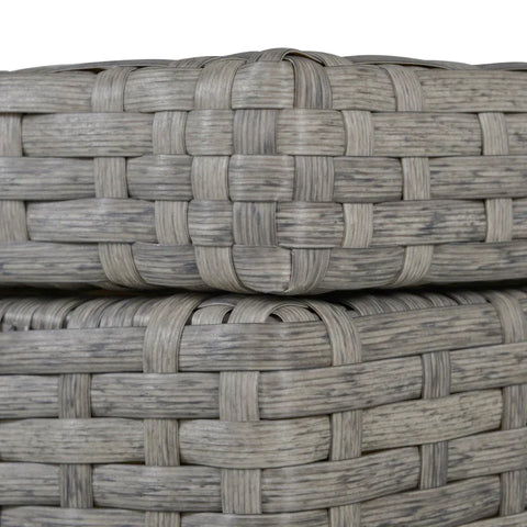 Rootz Garden Furniture - Garden Set - Lounge Set - Lounge Furniture - Storage Box - Side Table - Seat Cushion - Grey
