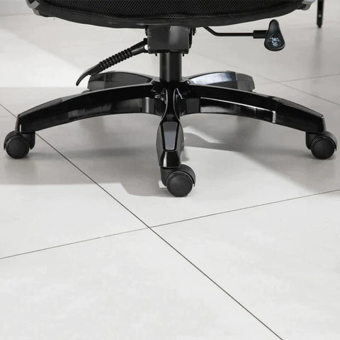 Rootz Office Chair - Desk Chair - Ergonomic Office Chair - Swivel Chair - Armrests - Height-adjustable - Black - 76 x 80 x 118-124 cm