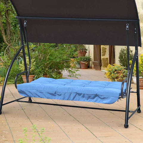 Rootz Zitkussen - Kussenset - Stoelkussen - Schommelkussen - Zitkussen - Schommelkussen - Rugkussen Zijkussen - Blauw - 170L x 100B x 8H cm