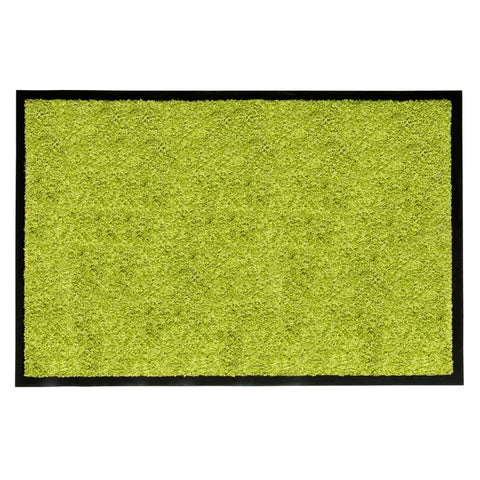 Rootz Deurmat - Wasbaar - Rubberen Rand - Groen - 180 x 120 x 0,5 cm