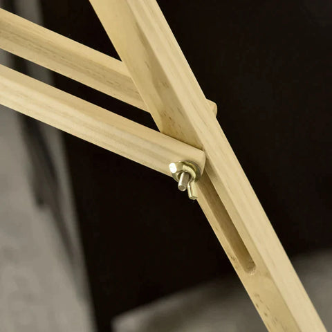 Rootz schildersezel - schildersezel zittende en staande schildersezel - opvouwbare schildersezel - 90° verstelbaar met houder voor kunstschilderen - grenenhout - natuurlijk - 51,5 cm x 71,5 cm x 134,5 cm