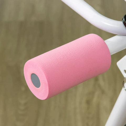 Rootz Buikspiertrainer - Opvouwbaar - Hoek- en Hoogte Verstelbaar - Monitor - Stalen Frame - Wit + Roze - 115 x 48 x 82 cm