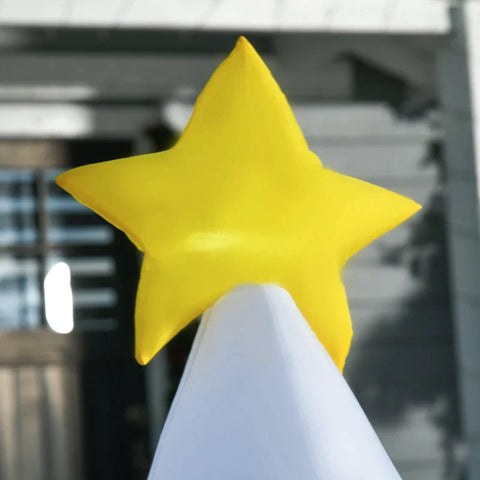 Rootz Christmas Decoration - Inflatable Christmas Decoration - Christmas Tree - Two Snowmen - White - 143 x 92 x 185 cm