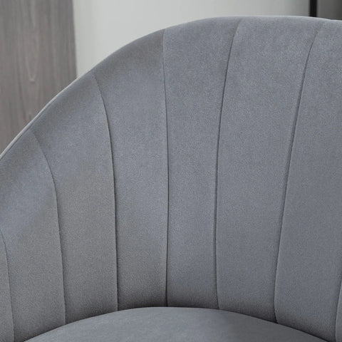 Rootz Stool - Bar Stool - Rotatable Stool - Elegant Cover - Soft Upholstery - Footrest - Rubber Wood - Grey - 60 x 60 x 112 cm