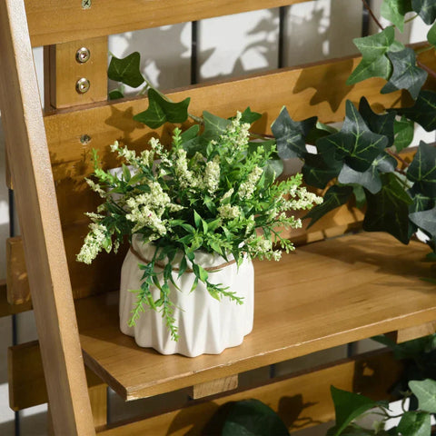 Rootz Raised Bed - With 3 Drawers - Incl. Trellis - Weather-resistant - Solid Wood - Natural - 63 cm x 39 cm x 160 cm