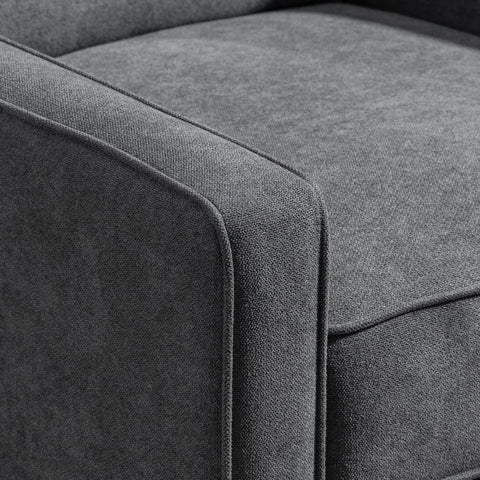 Rootz Relaxation Chair - Armchair - Lounge Chair - TV Chair - 145° Tiltable - Adjustable Backrest - Polyester - Grey - 68 x 87 x 100 cm