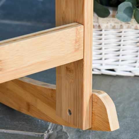 Rootz Garden rocking chair - Armchair - Garden chair - Bamboo - Natural - 70 x 100 x 95.5 cm