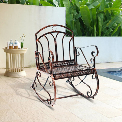 Rootz Swing - Gartenschaukel - Gartenbank - Metall - 1-Sitzer - Bronze - 61 x 79 x 90 cm