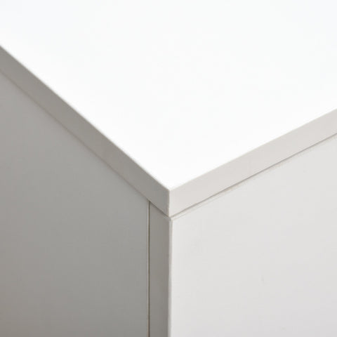 Rootz Coffee Table - Coffee Table - Drawers - Storage Space - TV Furniture - White - Natural - Processed Wood