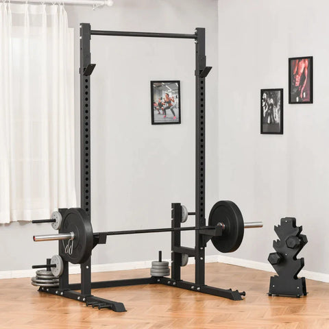 Rootz Halterbank - Multi-Gym - Gym Halterbank - Met Optrekstang - Staal - Zwart - 140 x 171 x 228 cm