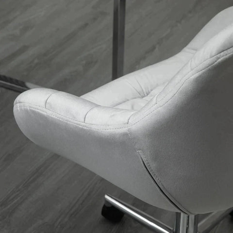 Rootz Office Chair - Ergonomic Design - Soft Fabric - Office - Bedroom - Living Room - 59 cm x 58 cm x 90 cm
