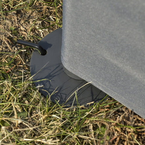 Rootz Garden pavilion - Party tent - 6x Side walls - Polyester - Gray - 4 x 3 x 2.6 m