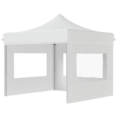 Rootz Gazebo - Garden Tent With Side Walls - Pop-up Tent - Waterproof Garden Gazebo - White - 300 x 300 x 320 cm