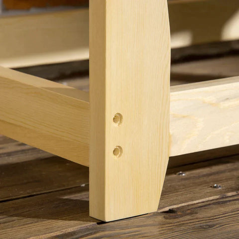 Rootz Pet Bed - Pet Sofa - Hondensofa - Hondenbed - Met Kussen - Kattenbed - Kattensofa - Naturel/Lichtgrijs - 90 x 50 x 28 cm